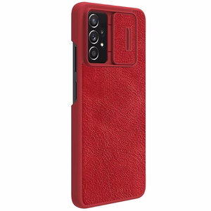 Nillkin Qin odinis dėklas telefonui Samsung Galaxy A73 raudonas