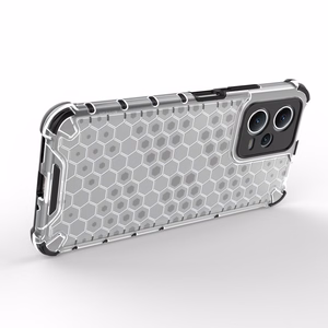 Honeycomb dėklas telefonui Xiaomi Redmi Note 12 5G / Poco X5 5G šarvuotas hibridinis dangtelis juodas