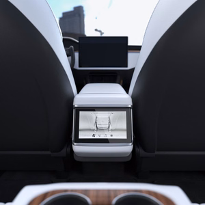Spigen Glas.tR Slim grūdintas stiklas Tesla Model X 2022 / Model S 2021 - Juodas