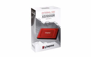 Kingston Technology 2TB XS1000 raudonas išorinis nešiojamas SSD USB 3.2 Gen 2