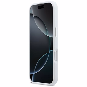 BMW M Silicon Horizontal Line MagSafe deklas, skirtas iPhone 17 - Baltas