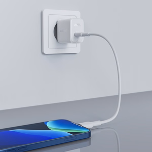 Įkroviklis Acefast A21 30W GaN USB-C baltas