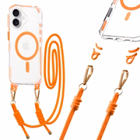 Tel Protect Strap Skaidrus dėklas Iphone 17 oranžinis