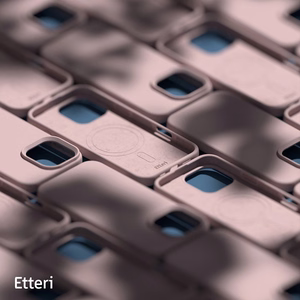"Etteri" silikoninis dėklas "iPhone 16 Pro 6,3" šviesiai rožinės spalvos