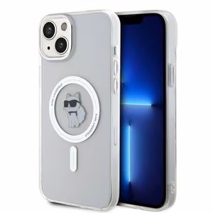 Karl Lagerfeld IML Choupette MagSafe чехол для iPhone 15 Plus - прозрачный