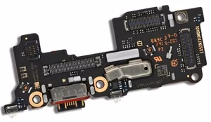 Flex Xiaomi Poco F6 Pro su įkrovimo jungtimi ir mikrofonu, SIM kortelės kontaktas originalus (service pack)