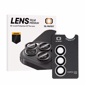 Apsauginis grūdintas stiklas Tel Protect 3D Lens Aramid Series on camera for Samsung Galaxy S26 (lęšis 3 vnt.)