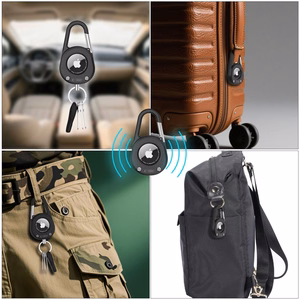 Tech-Protect Slidelock karabino raktų pakabuko dėklas Apple AirTag 1/2 - juoda