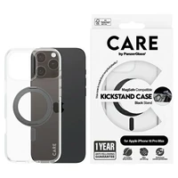 CARE by PanzerGlass Funkcinis dėklas telefonui su stovu iPhone 16 Pro Max 6.9" juodas/juodas Magnetinis 1324