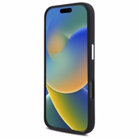 AMG silikoninis grafikos magnetinis dėklas iPhone 16 Pro Max - juodas