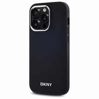 DKNY Paprastas logotipas Magnetinis dėklas telefonui iPhone 14 Pro - juodas
