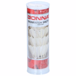 Donnay plunksniniai badmintono skrajukai, 5 vnt., balti