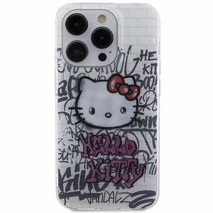 Hello Kitty IML Kitty On Bricks Graffiti Dėklas telefonui (m) iPhone 15 Pro Max - baltas (m)
