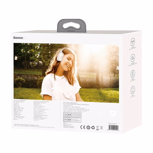"Baseus Encok" belaidės ausinės D02 Pro (baltos spalvos)