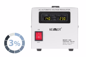 Automatinis įtampos stabilizatorius KEMOT MSER-500 (500 VA, servo variklis)