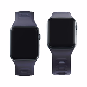 42/44/45/46/49 mm Gray (big) - 3mk Silicone Watch Strap for Apple