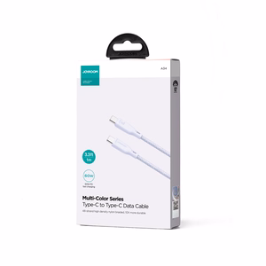 Joyroom Multi-Color Series S-A34 USB-C / USB-C PD 60W kabelis 1m - violetinis