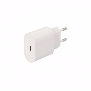 SEEK TOTI 20W Type-C PD tinklo greitasis įkroviklis su Type-C į Type-C 1 m PVC duomenų laidu 3A, baltas
