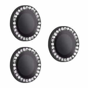 Temperuotas stiklas HARD DIAMOND kamerai (objektyvui) iPhone 17 Pro/17 Pro Max juodos spalvos, 3 vnt.