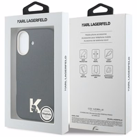 "Karl Lagerfeld Karl Head" logotipas "MagSafe" dėklas iPhone 17 - juodas