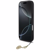 Guess 4G Charms Collection MagSafe dėklas telefonui iPhone 17 Pro - juodas