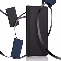 Dux Ducis Skin Pro dėklas Realme 11 Flip kortelių dėklas su stovu - juodas