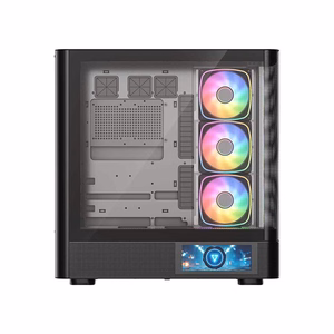 MODECOM kompiuterio korpusas Volcano AQ400 ARGB Midi Juoda