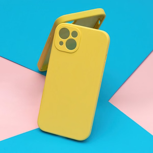 Mag nematomas dėklas telefonui iPhone 14 Pro 6,1" pastelinė geltona