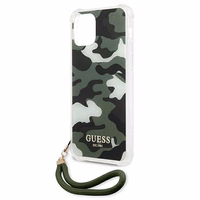 Guess GUHCP12MKSARKA iPhone 12/12 Pro 6.1" žalias/chaki kietas dėklas Camo kolekcija