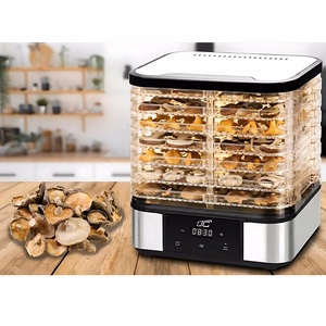LTC 7-Tray Metal Food Dehydrator for Mushrooms and Fruit, with Display, 380W