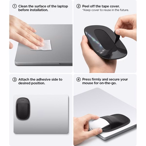 Spigen LD220 pelės dėklas, juodas