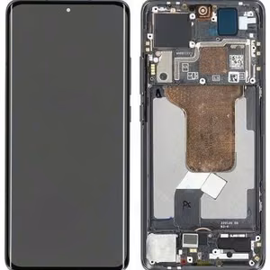 LCD ekranas Xiaomi 12 5G/12X 5G/12S 5G su jutikliniu ekranu su rėmeliu juodas originalus (naudotas Grade A)