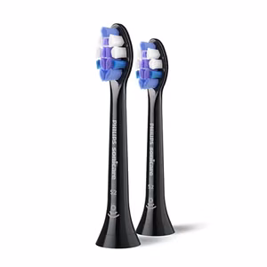 Philips Replacement brush heads HX6052/88 Sonicare Sensitive Heads For adults Number of brush heads included 2 Black