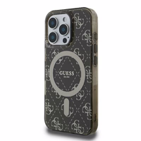 Guess IML 4G Background Magnetinis dėklas iPhone 16 Pro Max - rudas