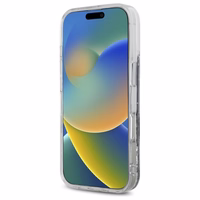 DKNY DKHCP16LLBNAEK iPhone 16 Pro 6.3" juodas/juodas kietas dėklas Liquid Glitter Arch Logo