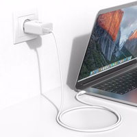 Blavec sieninis įkroviklis BC-8 GaN4 - Type C - PD QC 65W 3A (TCBC8G4-CW653A) baltas