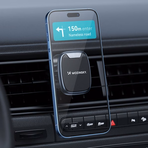Wozinsky WUMTK magnetinis telefono laikiklis automobilio oro angai - juodas