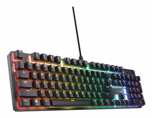 Trust GXT 871 Zora QWERTY US English - USB žaidimų klaviatūra (juoda)