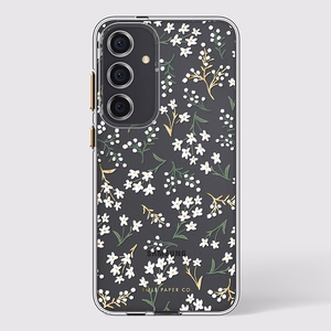 Ультратонкий антимикробный чехол Rifle Paper Co. для Samsung Galaxy S24+, с рисунком «Petite Fleurs»