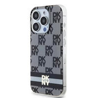 DKNY IML Žakardo mono rašto ir spausdintų dryžių MagSafe dėklas telefonui skirtas iPhone 14 Pro - juodas