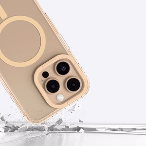 AmazingThing Titan Pro Mag dėklas su magnetiniu žiedu iPhone 16 Pro Max - rožinis auksas
