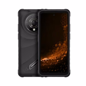 Hammer Iron 6 – 6.56 colio IPS 1612 × 720 išmanusis telefonas, MediaTek Dimensity 6300, 8/256 GB, 4G/5G, 64 MP galinė kamera, Android 15, 6050 mAh, juodas
