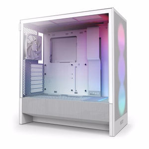 NZXT kompiuterio korpusas H5 Flow RGB 2024 baltas