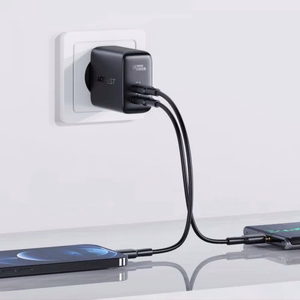 Acefast įkroviklis 2x USB Type C 40W, PPS, PD, QC 3.0, AFC, FCP juodas (A9 juodas)