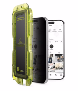 Ringke Easy Slide Privacy privatumo grūdintas stiklas, 2 vnt. komplektas, skirtas iPhone 18 Pro Max