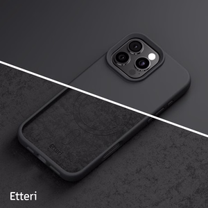 Etteri Silicone Mag dėklas iPhone 16 Pro Max 6,9" juodas