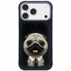 NIMMY dėklas BIG EYED PET 2.0 Šuo IPHONE 17 juodas