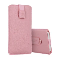 Dėklas telefonui WONDER Deko Pouch Case (Dydis XL) iPhone 15/15 Pro/iPhone 16/16 Pro/Samsung S24/S24 Plus/S25/S25 Plus/A53/A55 5G rožinis
