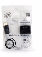 Gembird A-DPM-VGAF-02 vaizdo kabelio adapteris 0,15 m VGA (D-Sub) DisplayPort Juoda