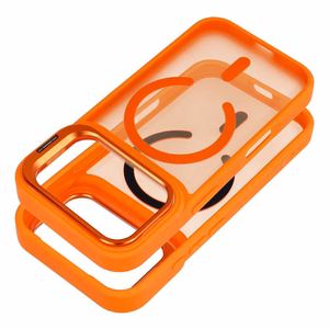 Case for iPhone 17 Pro Max / 18 Pro Max Forcell F-Protect Shadow Stand Premium compatible with MagSafe orange